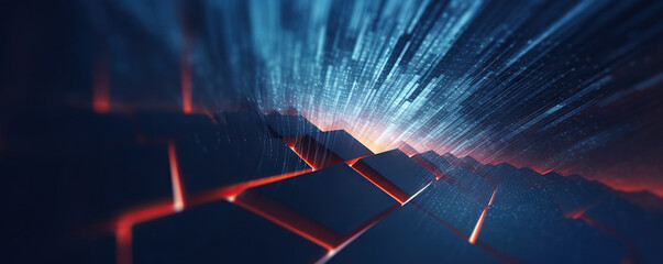 Dynamic abstract background representing digital technology concepts