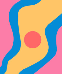 vector background with various shapes and colors