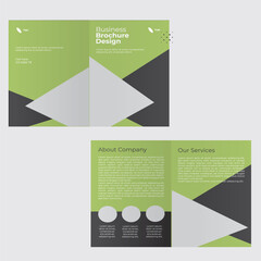 Fototapeta premium BIFOLD BUSINESS BROCHURE TEMPLATE