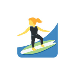 🏄‍♀️ Woman Surfing