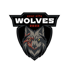 Wolves logo. Wolves mascot esport logo design