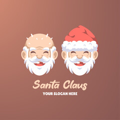 Santa Claus Vector Logo Illustration
