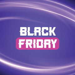 Black Friday November Night: Modern 3D Abstract Advertisement Banner for Online Holiday Marketing, Minimalist Design, and Conceptual Discount Offer Celebration Brochure Background Element Flyer Advert