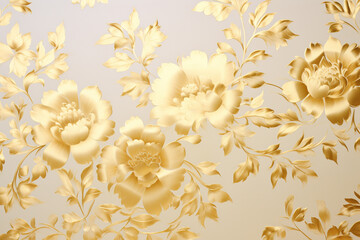 Fototapeta na wymiar flowers luxury wallpaper gold texture