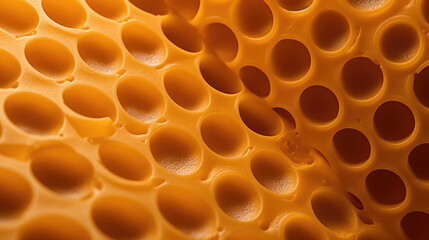 Close-up shot of cheese with holes