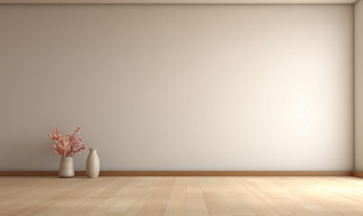 Interior of empty room background 3d render. 