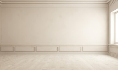 Interior of empty room background 3d render. 