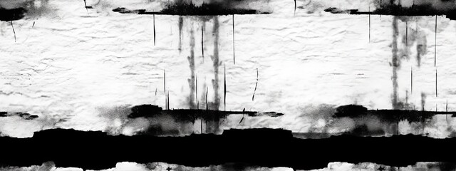 Seamless broken printer streaky faded lines black ink toner texture overlay. Abstract bad blurry vintage xerox photocopy glitch noise pattern. Dystopia core aesthetic gritty grunge background