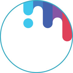 button abstraction, touch button, buttons for touch monitors and panels, round buttons with rotation, musical equalizer logo, colored abstraction, rainbow stripes, LGBT colors on a transparent backgro