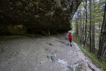 Caves in Vrata valley Hiking Trail - Julian Alps Slovenia