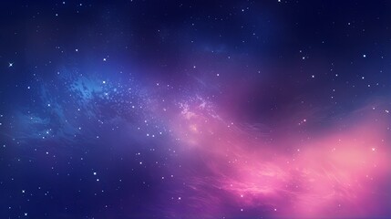 Fototapeta na wymiar Glistering Cosmic Beauty: Starry Blue Galaxy Wallpaper with Shiny Beams and Abstract Art