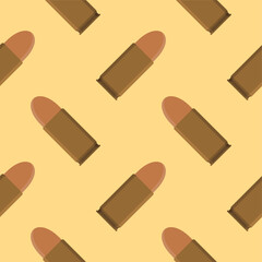 bullet seamless pattern vector illustration.Texture of military ammunition. Cartridges for rifles and submachine gun.