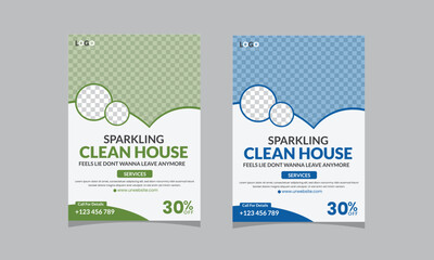 Creative Cleaning Service Flyer Design Template, Editable Cleaning Service Flyer, A4 Cleaning Service Poster
