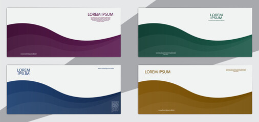 Obraz premium set of dark banners with geometric shapes. Color vector illustration for printed products, banners, posters, flyers