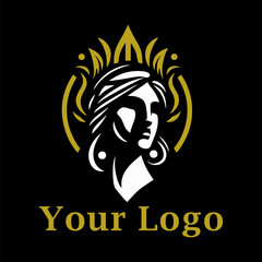 The Beauty Goddess vector illustration logo