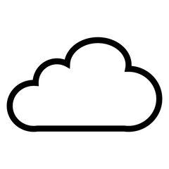 Cloud drive icon pictogram isolated on transparent background.