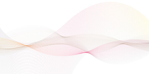 Fototapeta premium Abstract background wave line gradients