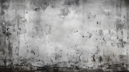 Fototapeta premium Urban Retro: Old Concrete Wall with Frostpunk Effect - Black and White Stock Photography