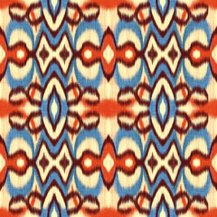 Seamless Ikat Pattern