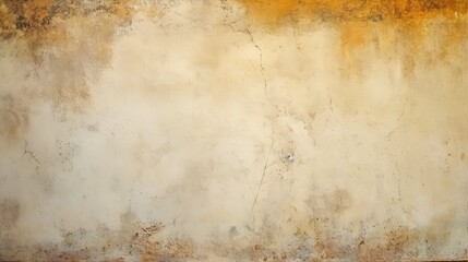 Colour old concrete wall texture background. Close up retro plain cream color cement wall background texture. Design paper vintage parchment element (2) - obrazy, fototapety, plakaty