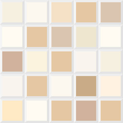 Beige mosaic. Seamless pattern. Tile palette color harmony scheme, design element.