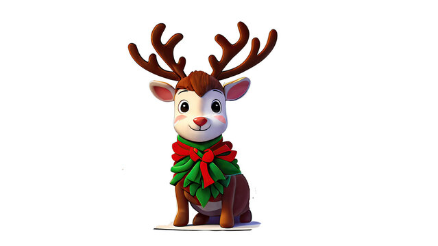 The cute reindeer