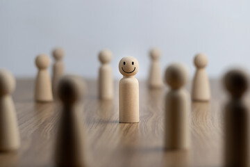 Leadership and unique ideas, Happy and enjoy standing out in the crowd and different creative...