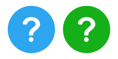 green blue question mark help support icon vector  design