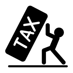 Tax burden icon