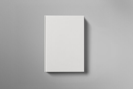 Blank Hardcover Book Isolated On White Background Mockup