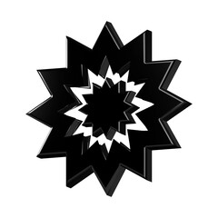 This is a beautifully designed 3D icon with a beautiful metallic texture. 