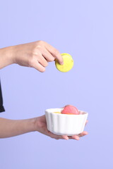 Hand with Macaroons