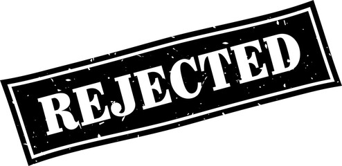 Fototapeta premium Rejected square grunge rubber stamp