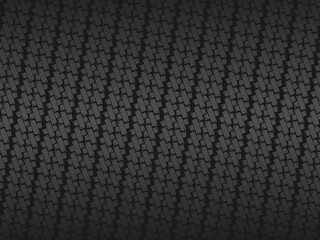 Black metal texture steel background. Luxurious steel ornament. Perforated metal sheet.