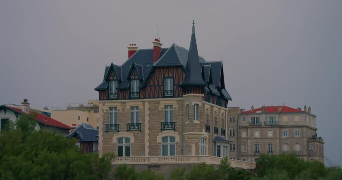 Incredible architecture of the city of Biaritz France