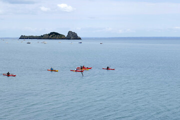 kayak en mer