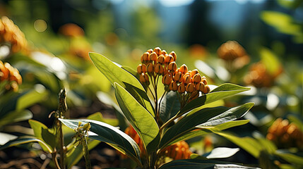 Whispering Wilds: The Silent Serenade of Asclepias Syriaca - Generative AI