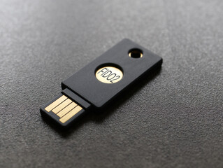 FIDO2 concept image, a physical USB key can replace passwords