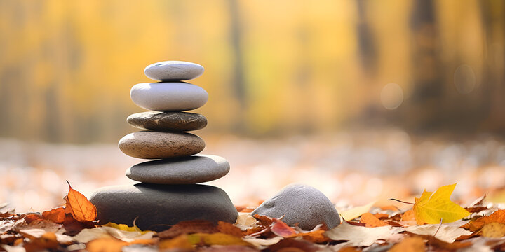 zen stones in the garden , high quality, royalty free photos and images matching Balancing Stones ,generative ai