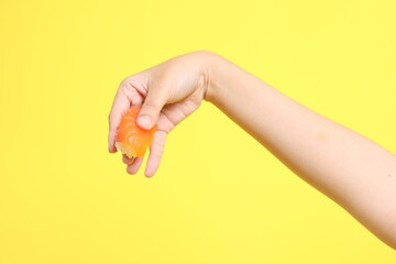 Hand with Sushi