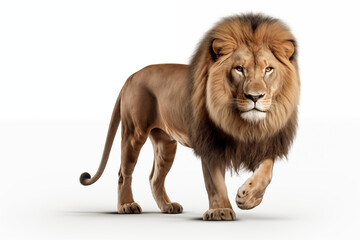 Obraz premium Lion on white background 