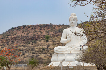Buddha statue at the Belum caves