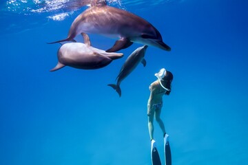 イルカと泳ぐYuki_写真01_バハマ_2023.6.4