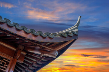 chinese dragon on roof