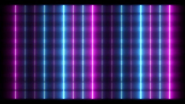 Glowing lines Led neon loop suitable for concerts, tv shows, vj projections, dance music videos, show parties, night clubs, discos, and much more. 4k