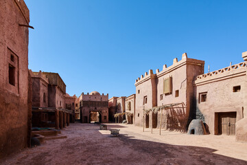 Traditional Moroccan Architecture in Desert Village