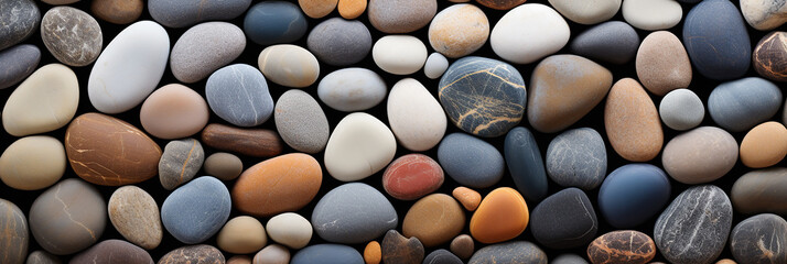 Fototapeta na wymiar Stonewall natural pebbles photography as a background image