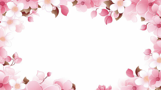 Mother's Day or Springtime background with copy space