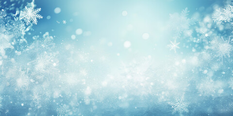 Fototapeta na wymiar Winter background with snowflakes