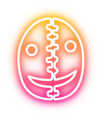 Set of Halloween neon